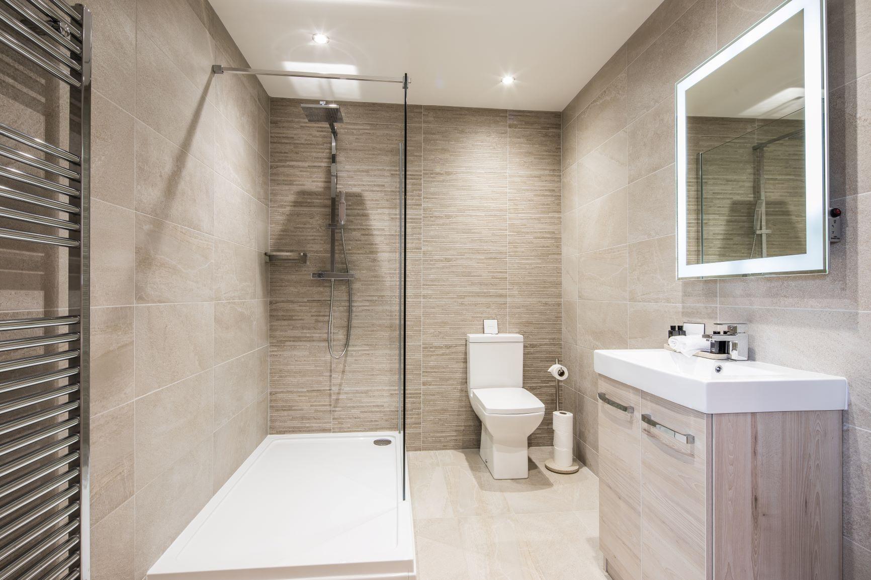 bathroom with towel rail