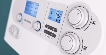 Water and heating thermostat with digital display